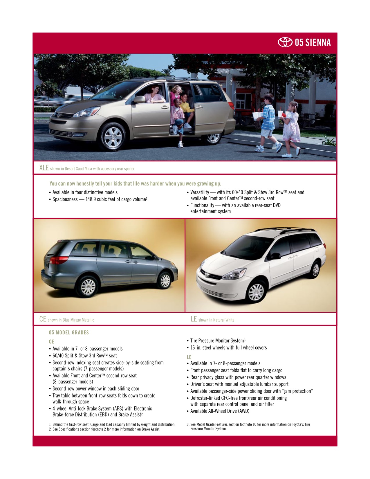 2005 Toyota Sienna Brochure